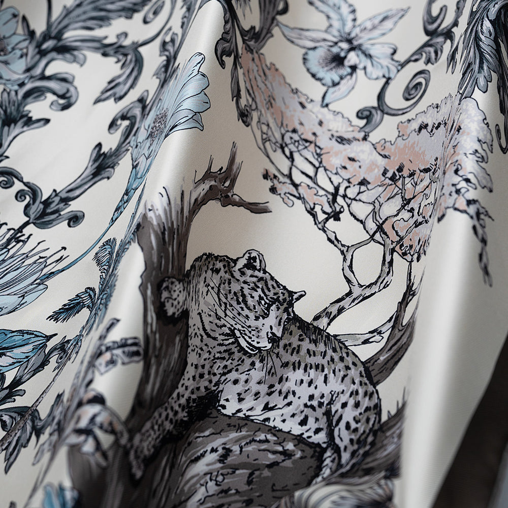 Foulard In Seta Twill 90 Tsavo Tales