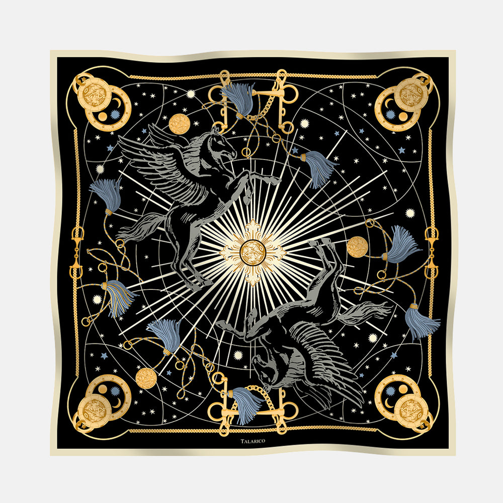 Foulard In Seta Twill 90 Luce D'Olimpo