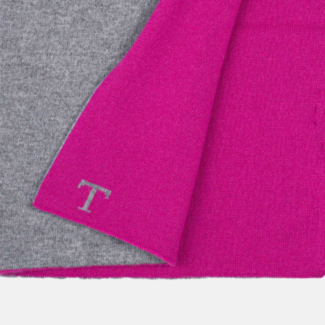Scaldacollo T Bicolore Fucsia-Grigio