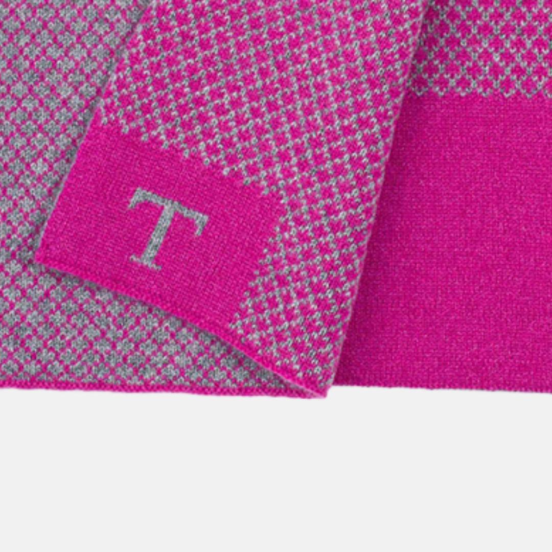 Scaldacollo Rasato con T Fucsia-Grigio