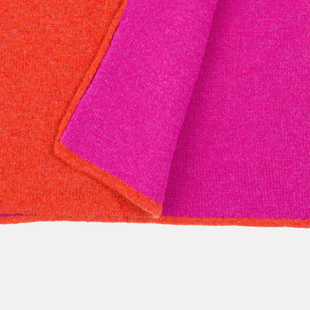 Scaldacollo Bicolore Arancio-Fucsia