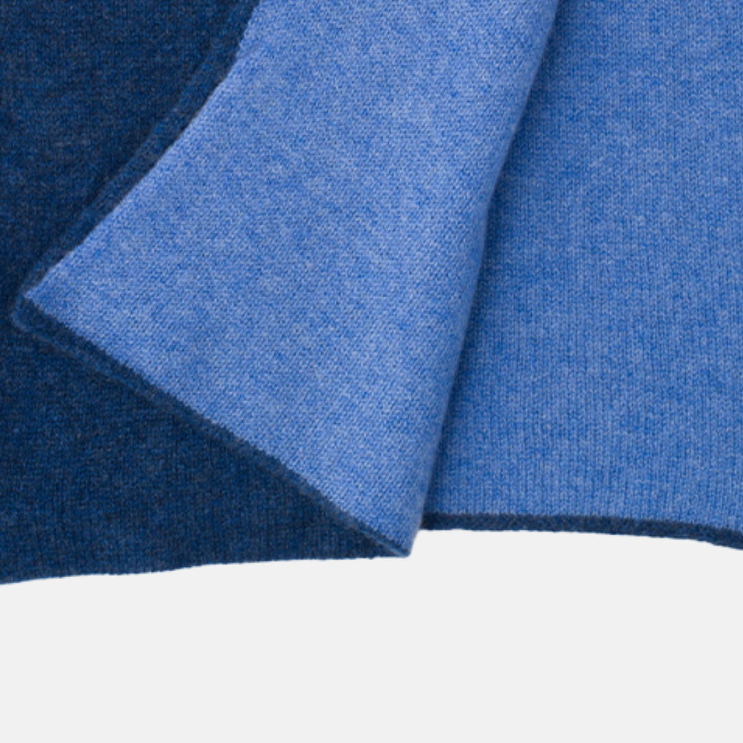 Scaldacollo Bicolore Jeans-Blu
