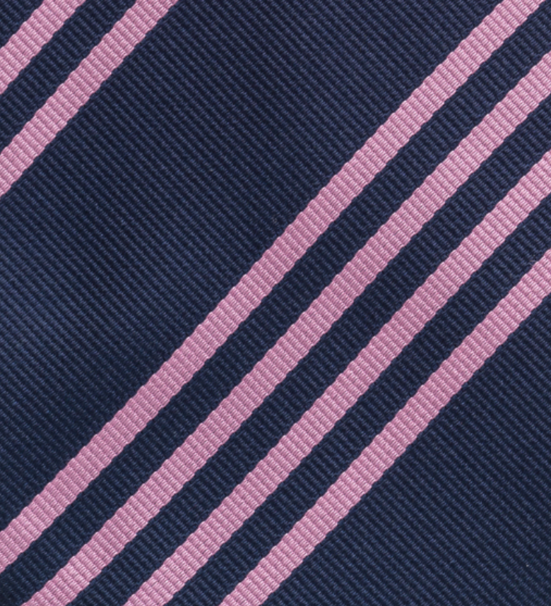 Regimental Blue Pink Silk Tie TAL 535