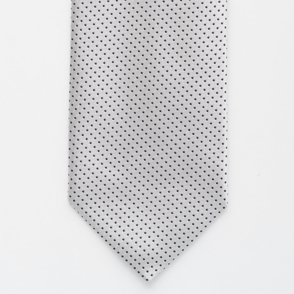 Cravatta Cerimonia in Seta Lucida Pois Piccoli - TAL290