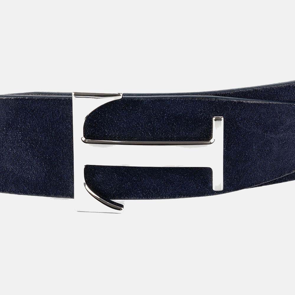 T BUCKLE BELT IN NUBUCK LEATHER