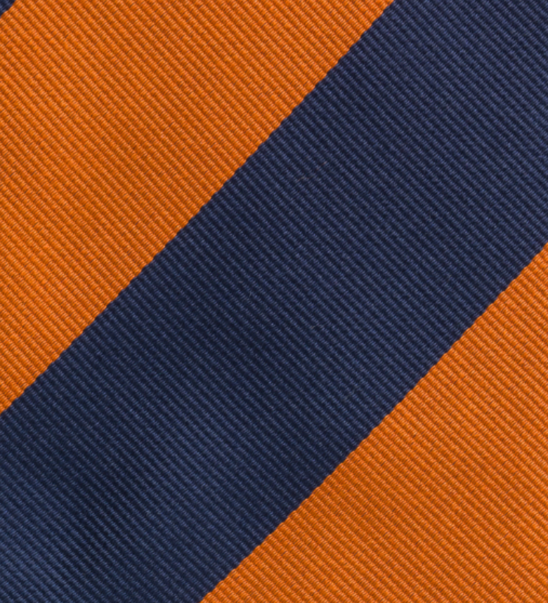 Cravatta in Seta Regimental Blu Arancio TAL 507