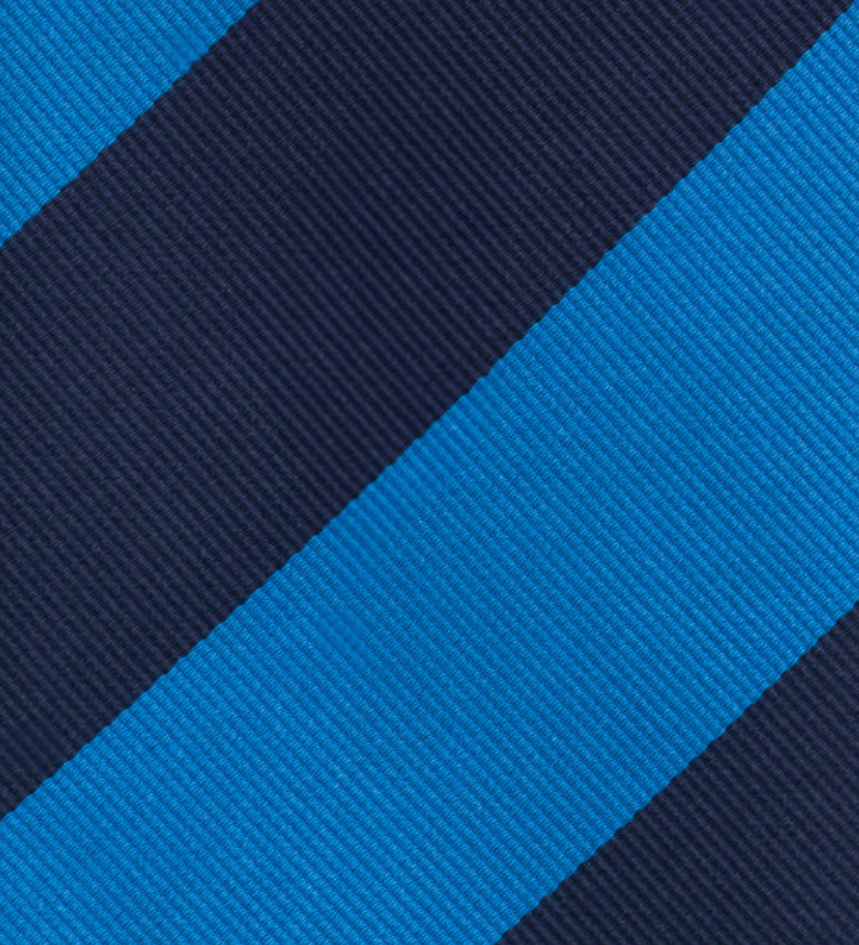 Regimental Blue Silk Tie TAL 504