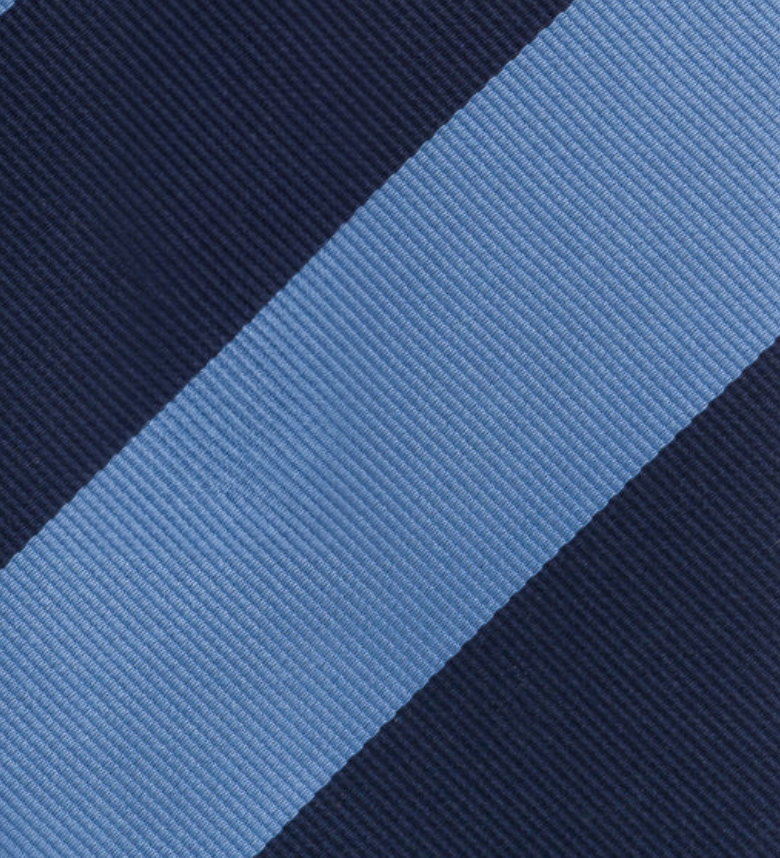 Sky Blue Regimental Silk Tie TAL 505