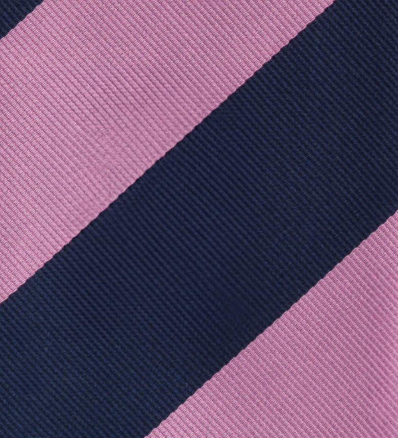 Silk Regimental Tie Blue Pink TAL 506