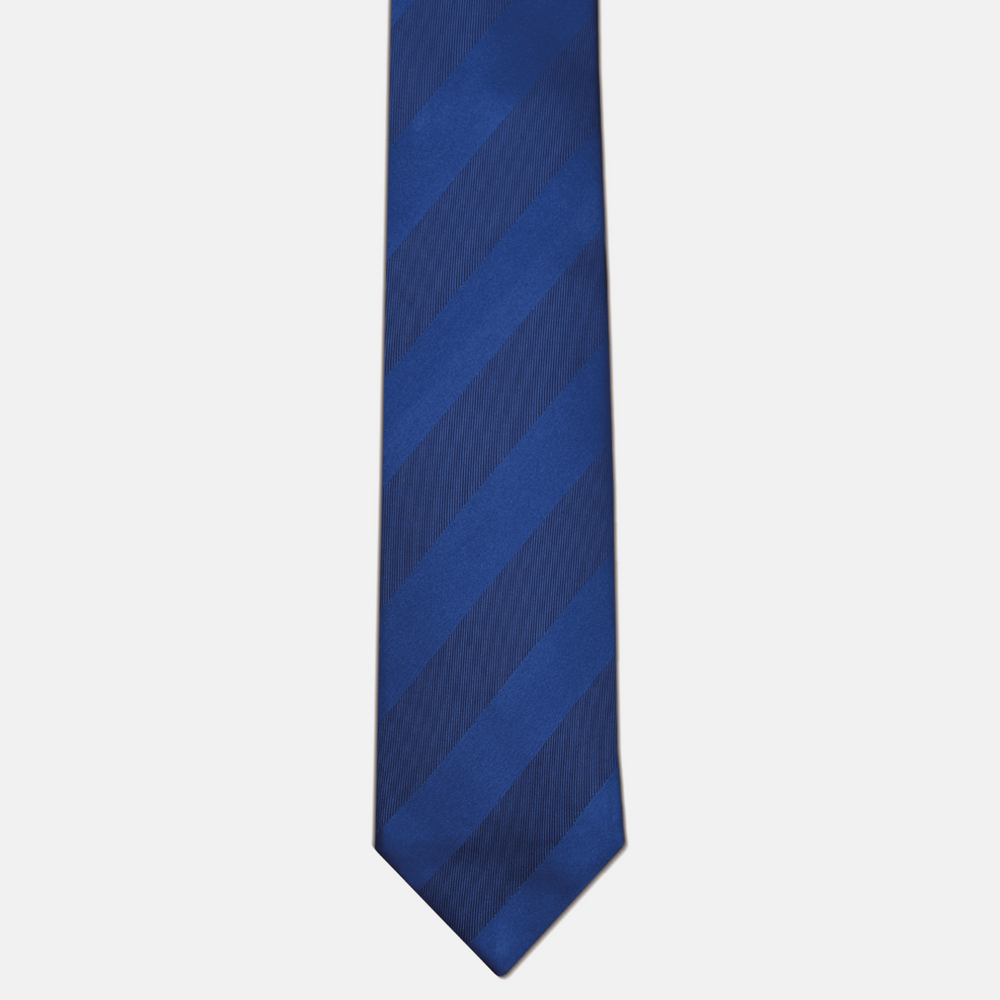 Cravatta in Seta Regimental Azzurro Tono su tono  TAL 543