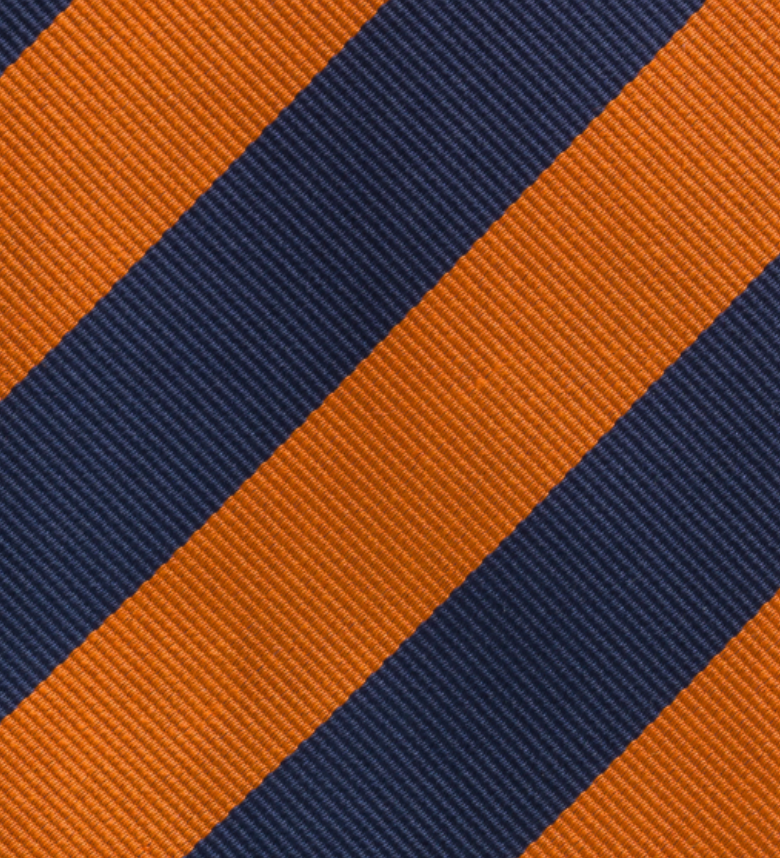 Cravatta in Seta Regimental Blu Arancio TAL 516