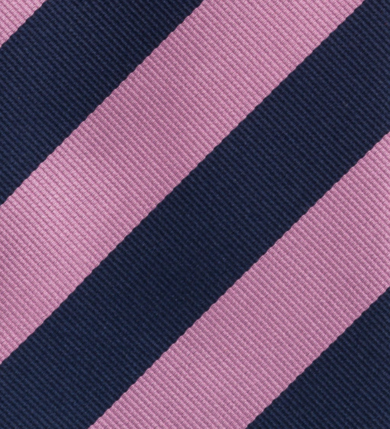 Regimental Blue Pink Silk Tie TAL 512