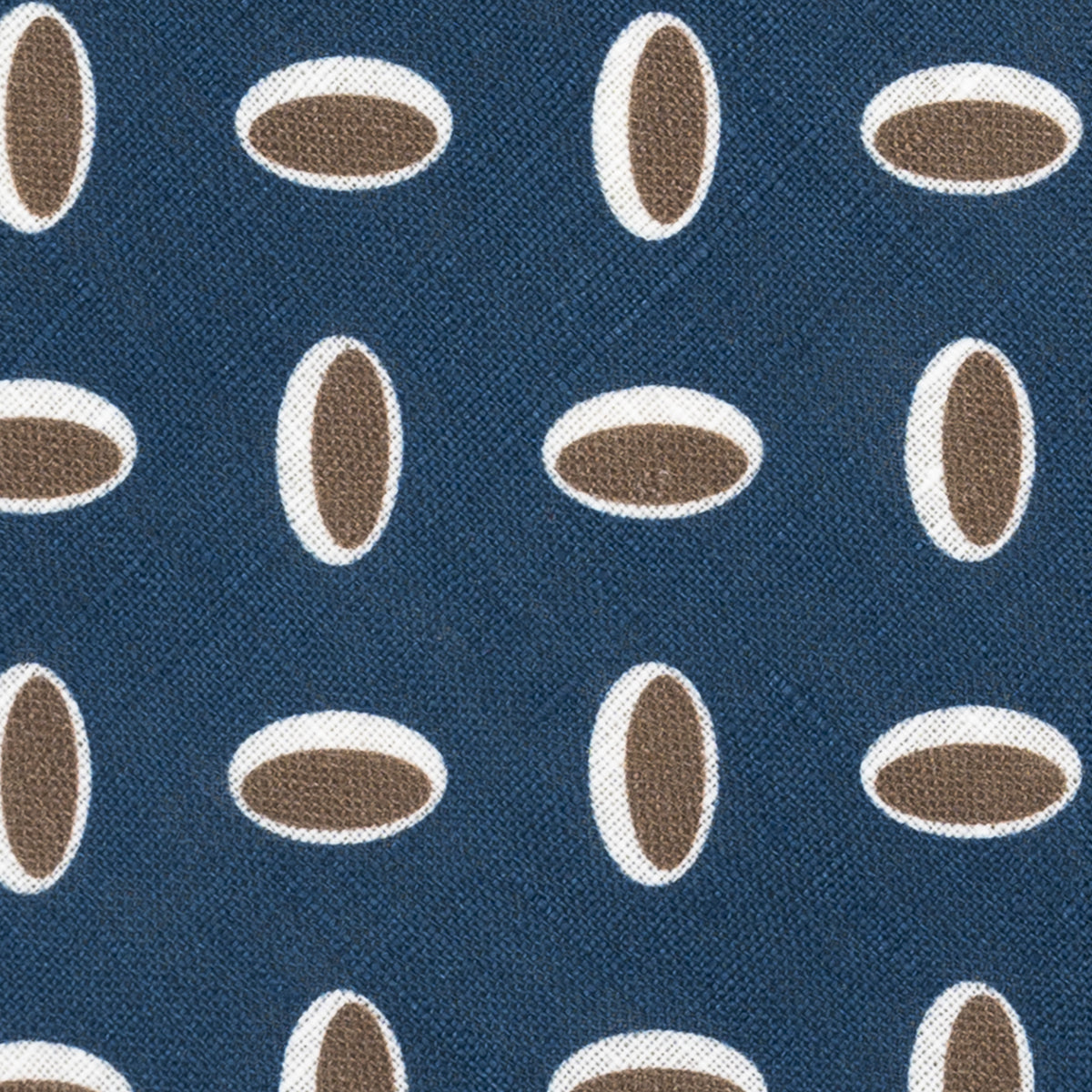 3 Fold Tie in Irish Linen Geometric Pattern Light Blue-M49114