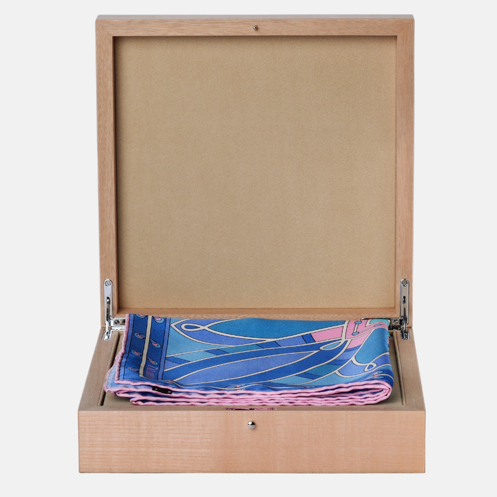 SCARF BOX JEWELRY HOLDER - POWDER