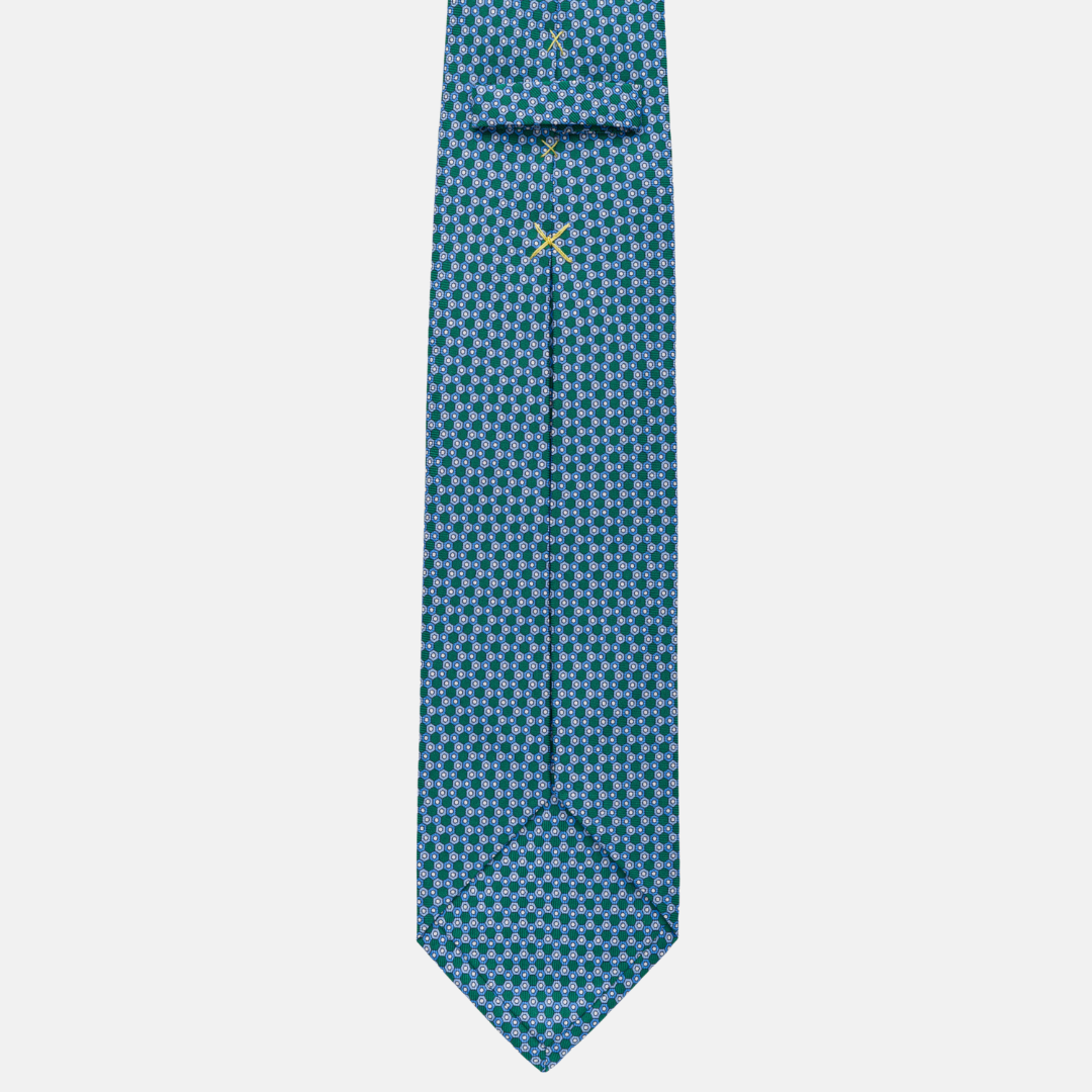 7-fold silk tie Fantasy Green