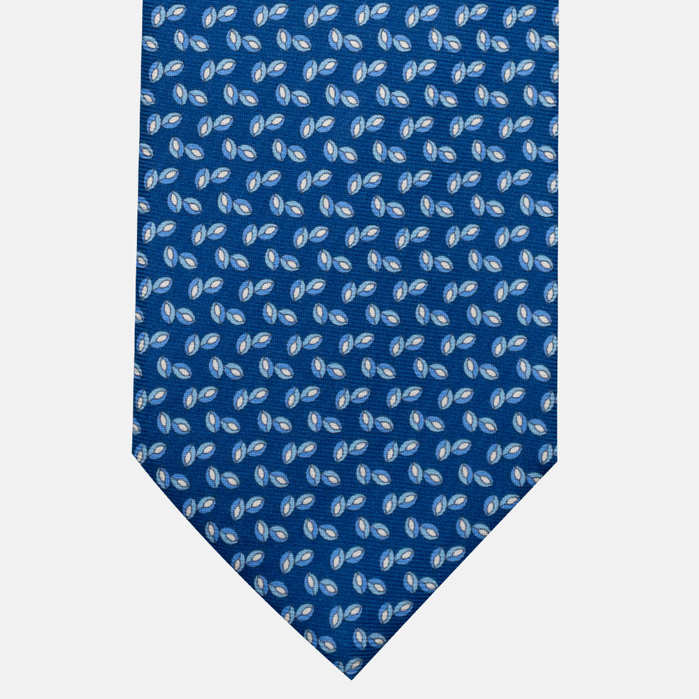 3-Fold Silk Tie, Micro Pattern, Light Blue - JA056126-11