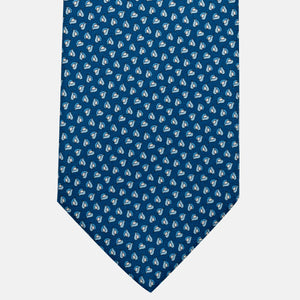 3-Fold Silk Tie, Micro Pattern, Light Blue - JA056125-11