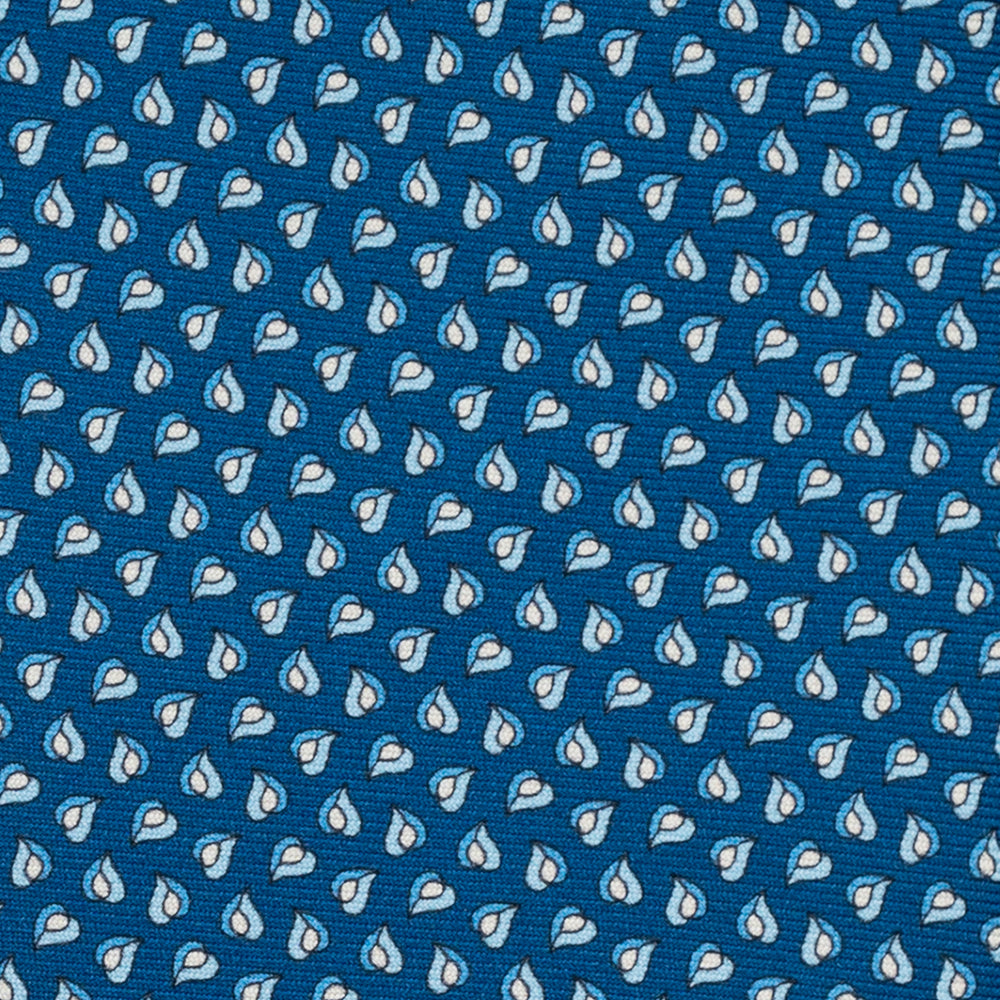 3-Fold Silk Tie, Micro Pattern, Light Blue - JA056125-11