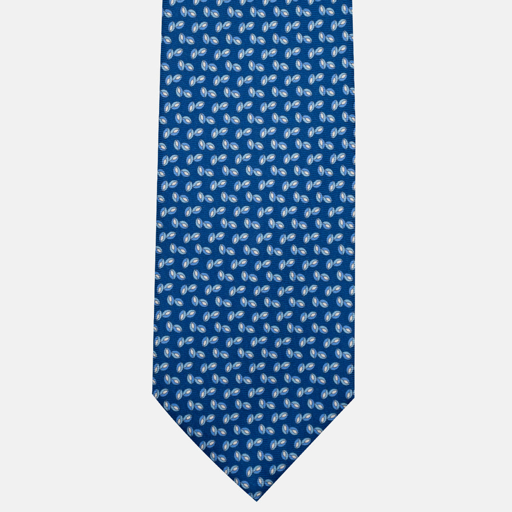 3-Fold Silk Tie, Micro Pattern, Light Blue - JA056126-11