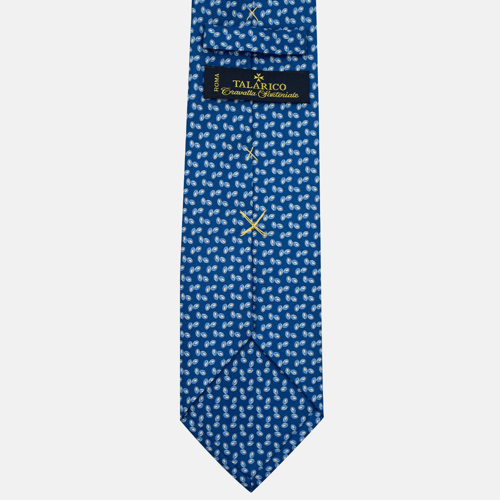 3-Fold Silk Tie, Micro Pattern, Light Blue - JA056126-11