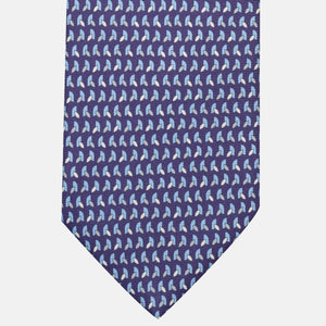 Cravatta 3 pieghe in Seta, Micro Fantasia, Viola - JC057245-12