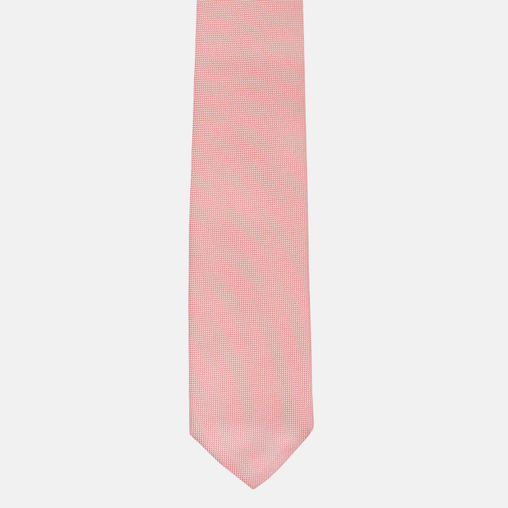 Solid Pink Panamino Silk Tie - TAL270