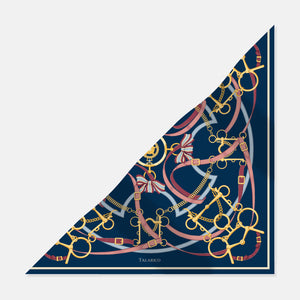 Foulard Triangolo In Seta Twill Heritage Ride