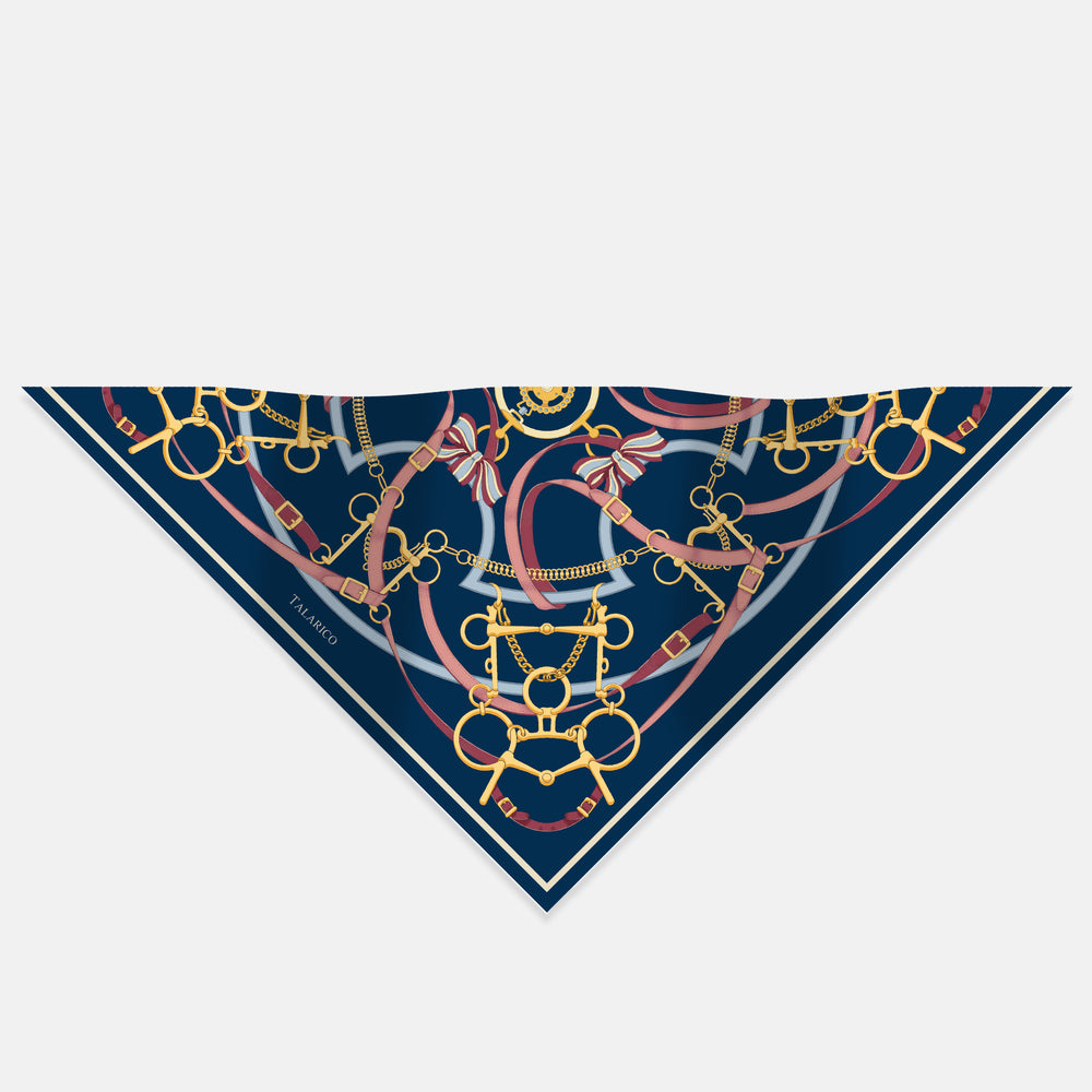 Foulard Triangolo In Seta Twill Heritage Ride