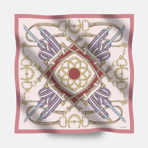 Equestrian Elegance 90's Twill Silk Scarf