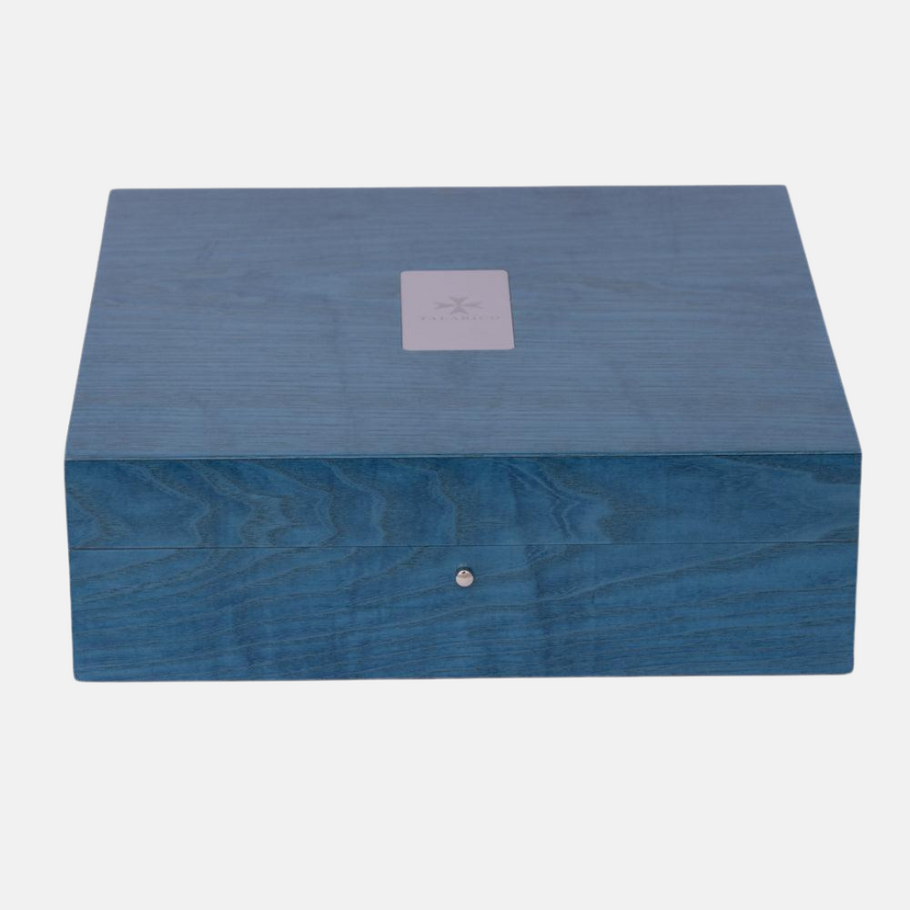 SCARF BOX JEWELRY HOLDER - BLUE