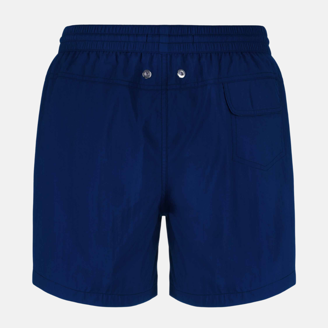 Talarico Swimsuit Solid Color With Pocket Two-Tone Blue / Pool