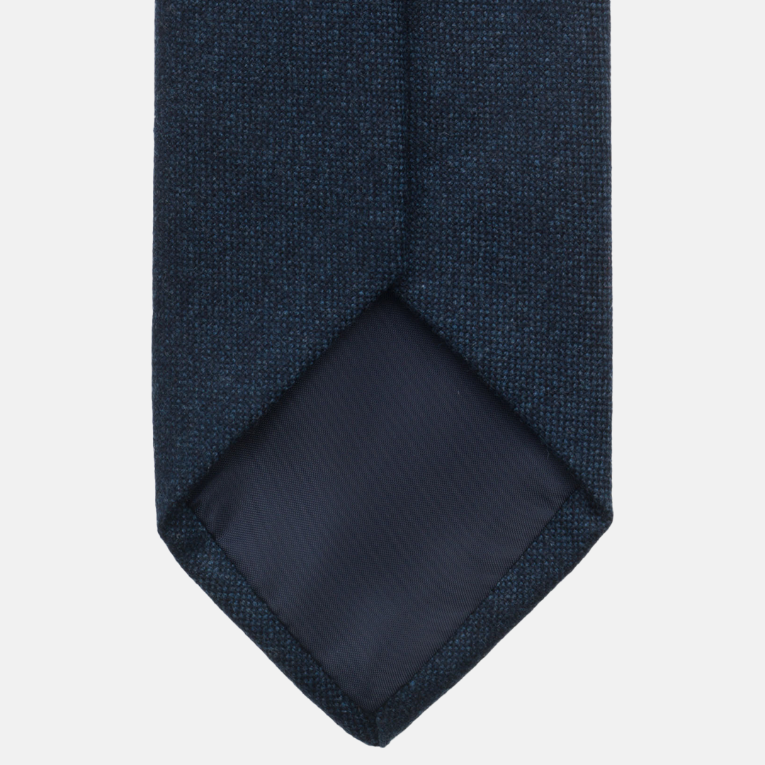 Cravatta 3 pieghe in Cashmere Blu