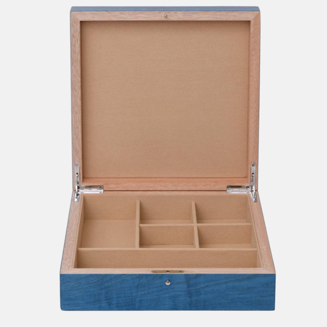 SCARF JEWELRY BOX - BLUE
