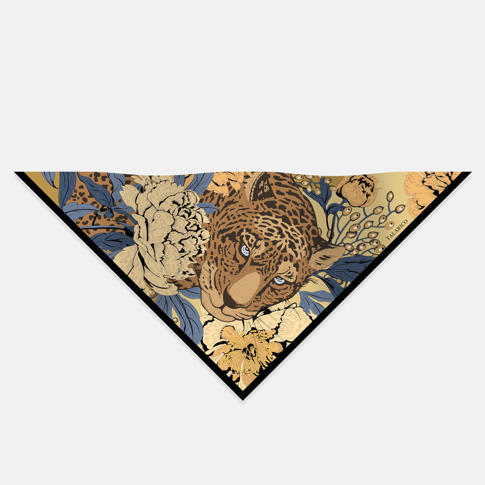 Foulard Triangolo In Seta Twill Savana Whisper