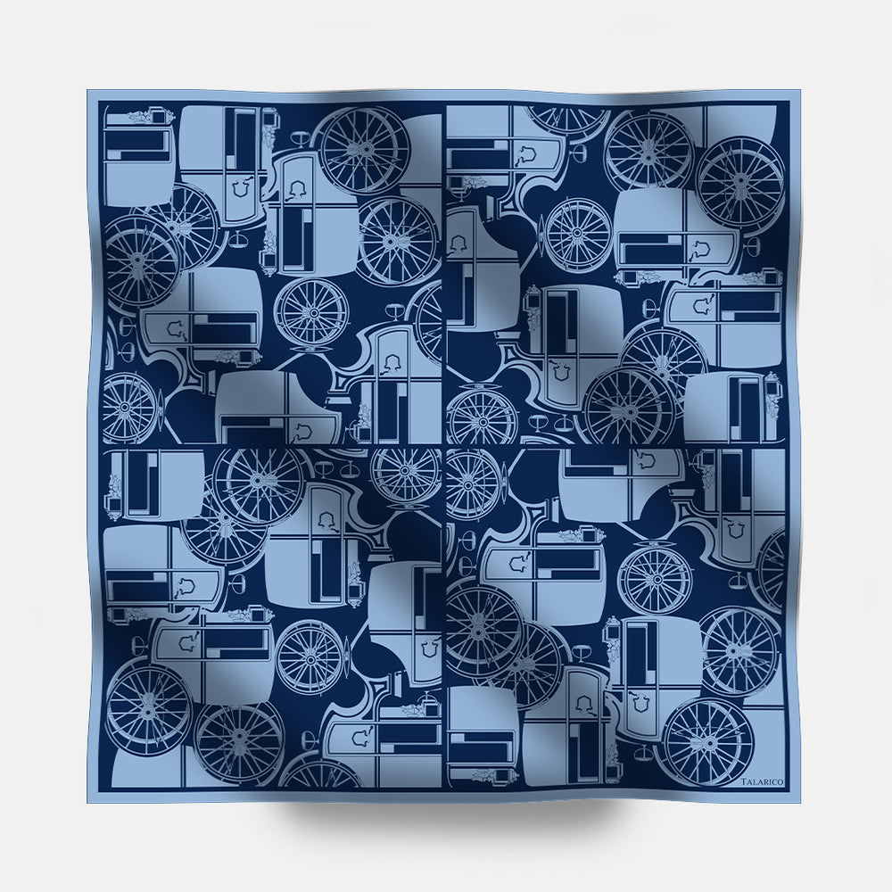 90's Twill Silk Scarf Elegance in Motion
