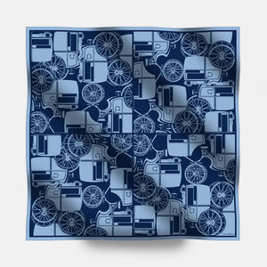 90's Twill Silk Scarf Elegance in Motion