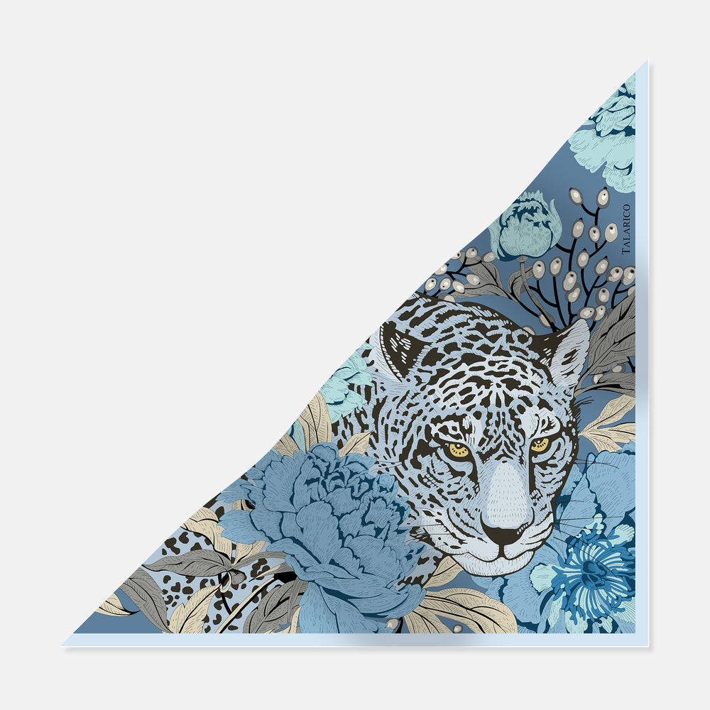 Foulard Triangolo In Seta Twill Savana Whisper