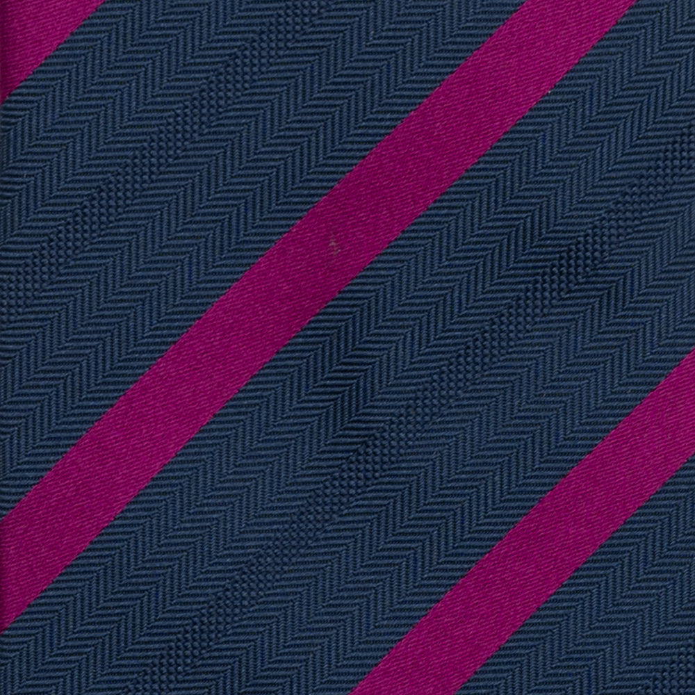 Cravatta in Seta Pesante Regimental, Blu Magenta - JA26062026-3