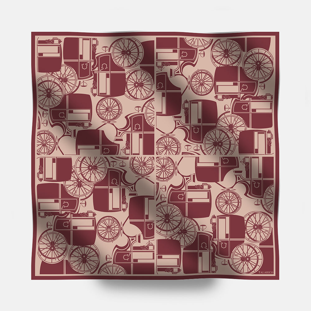 90's Twill Silk Scarf Elegance in Motion