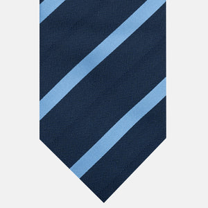 Heavy Silk Regimental Tie, Light Blue - JA26062026-4