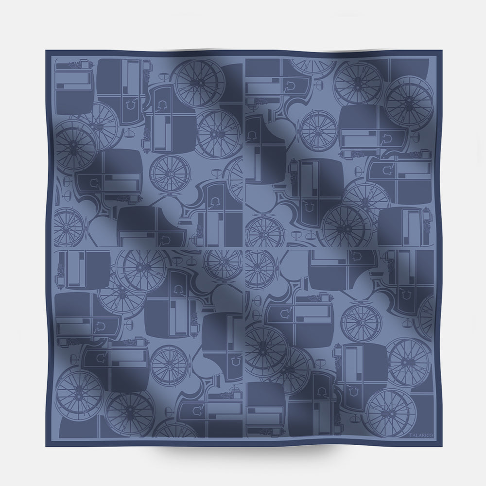 90's Twill Silk Scarf Elegance in Motion