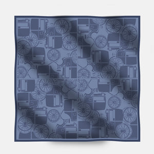 90's Twill Silk Scarf Elegance in Motion