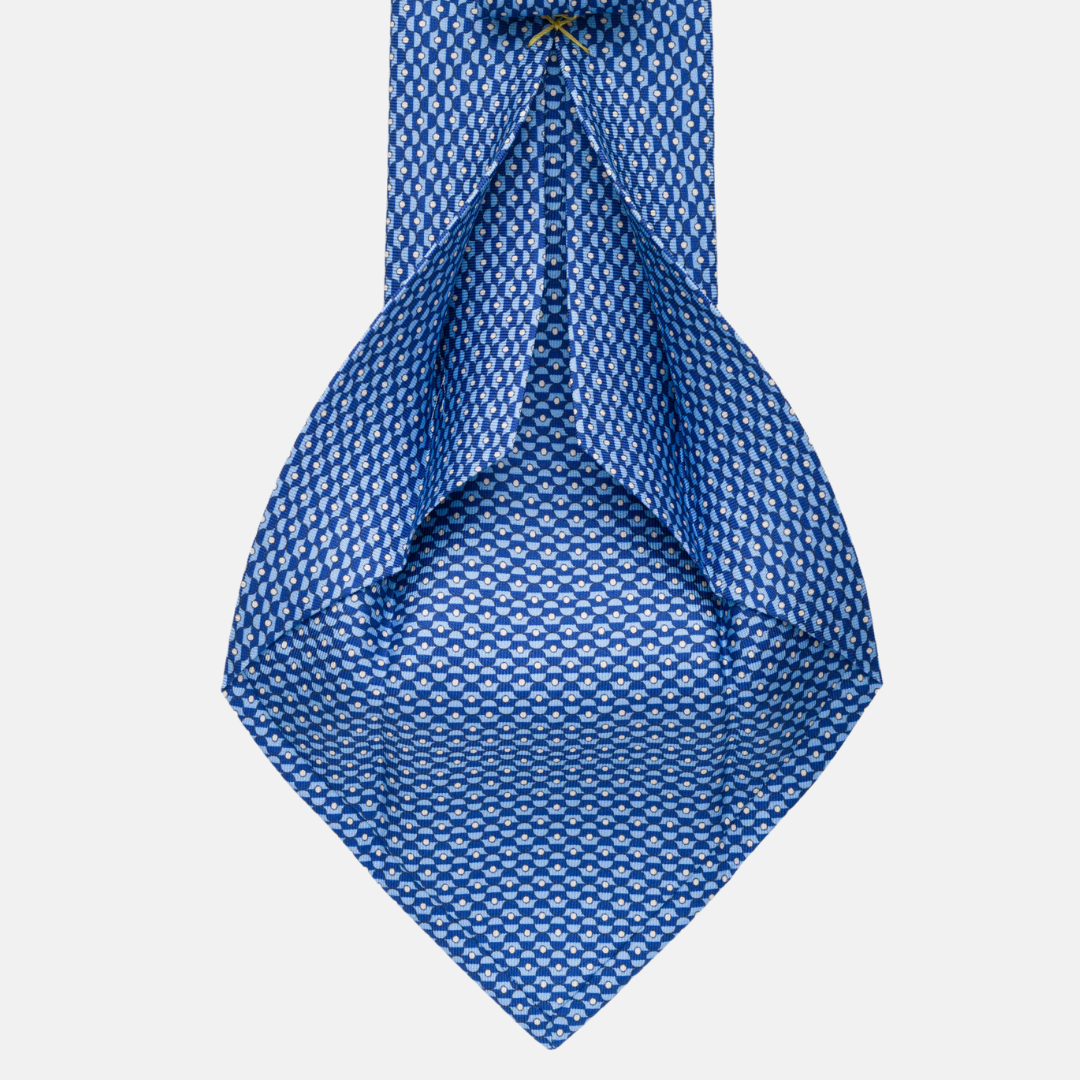 5-fold silk tie Fantasy Sky Blue