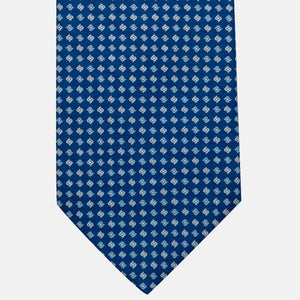 3-Fold Silk Tie, Micro Pattern, Light Blue - JA056673-1