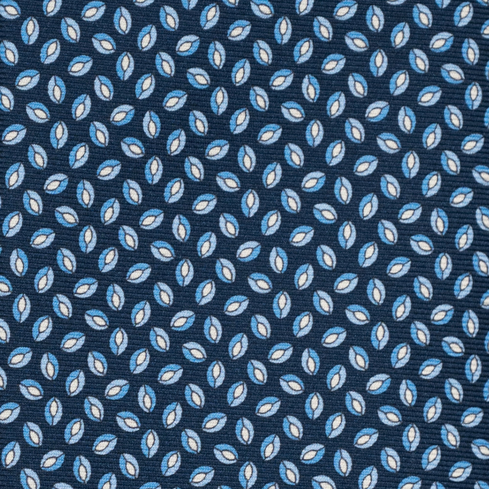 3-Fold Silk Tie, Micro Pattern, Light Blue - JA056126-1