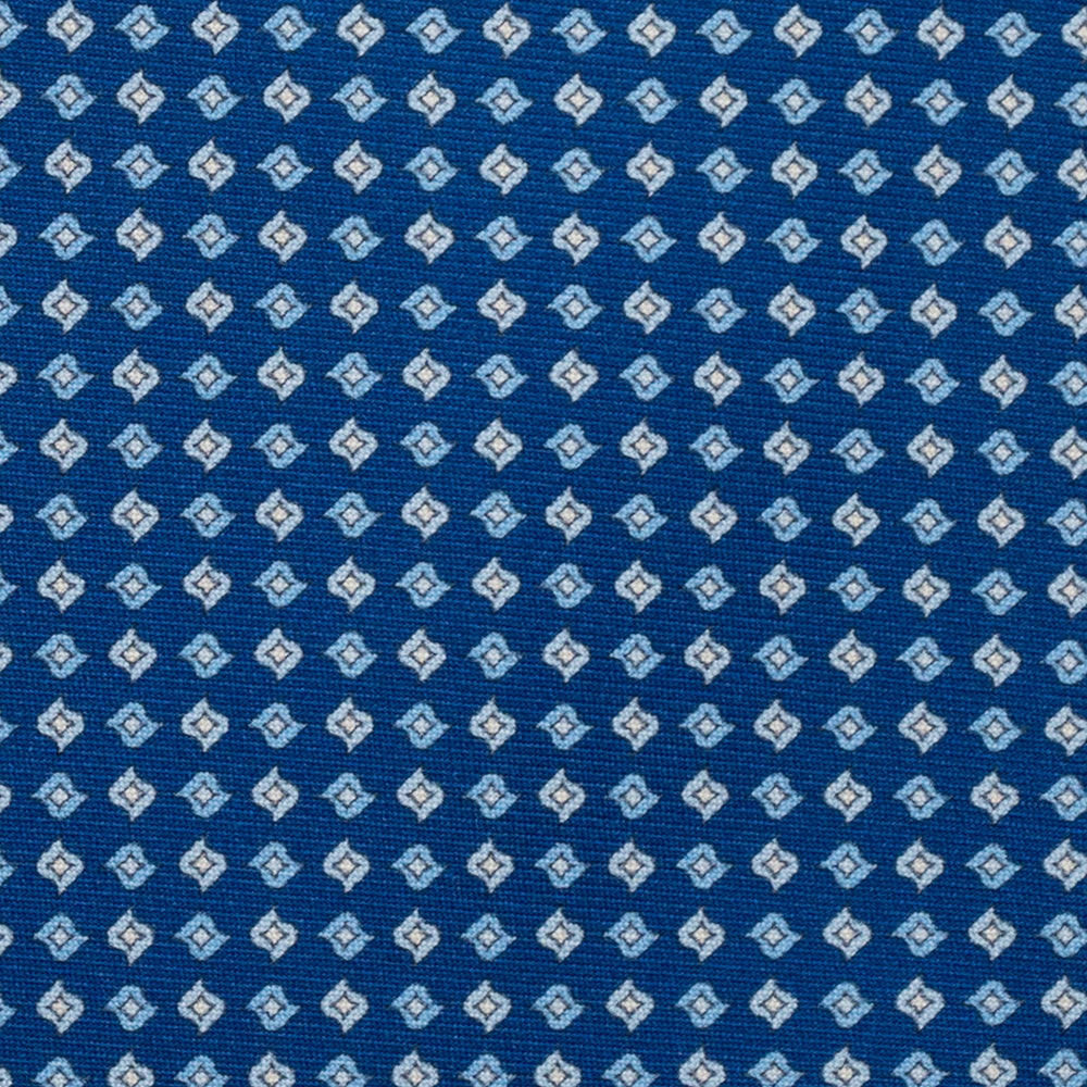 3-Fold Silk Tie, Micro Pattern, Light Blue - JA056673-1