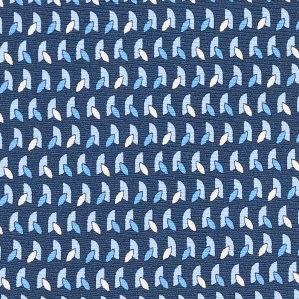 Cravatta 3 pieghe in Seta, Micro Fantasia, Blu Celeste - JC057245-1