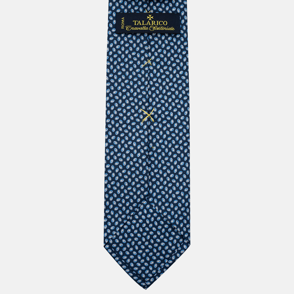 3-Fold Silk Tie, Micro Pattern, Light Blue - JA056126-1