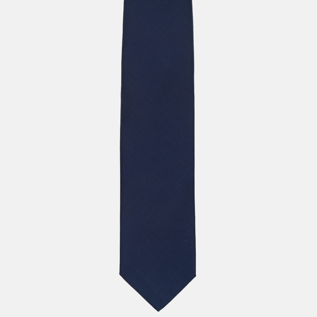 Cravatta 3 pieghe in Lana Blu