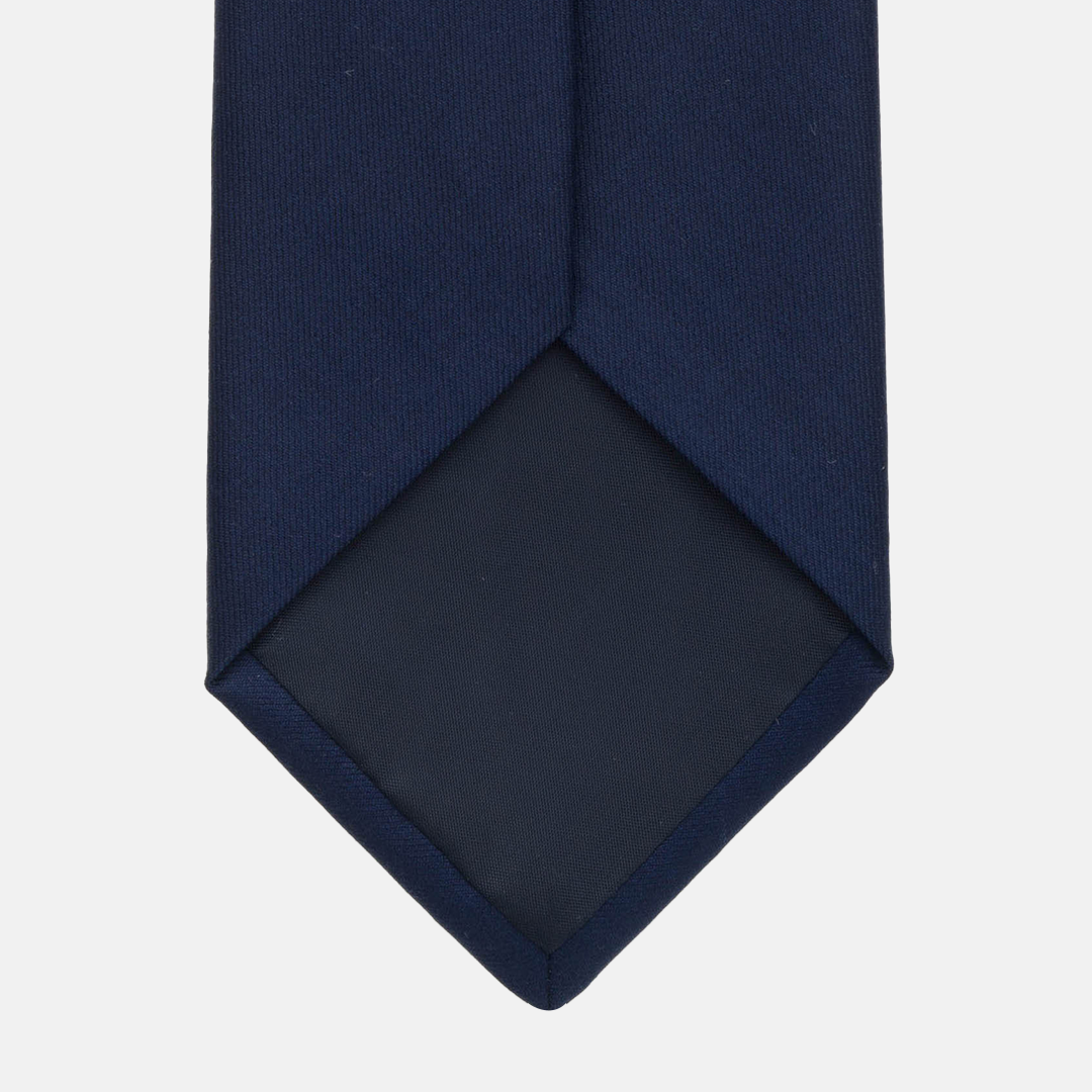 Cravatta 3 pieghe in Lana Blu